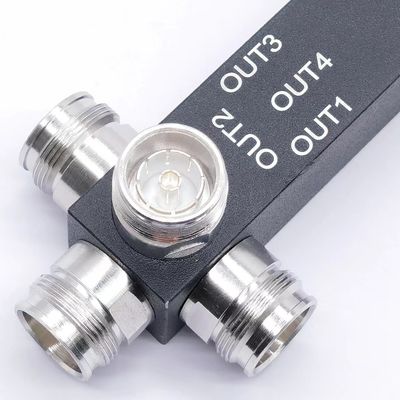 0.510kg Pacchetto Peso lordo 698-4200MHz 3/4 Way Power Splitter Reattivo N -F/4.3-10-F