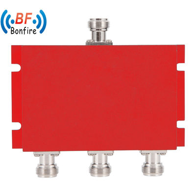 136-174MHz 3 Way Red RF Micro Strip Power Divider UHF VHF Divider con capacità interna