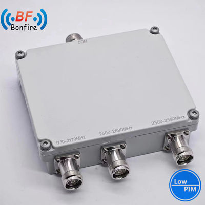 2300-2400 2500-2700MHz Low Pim -150dbc Triplexer RF Diplexer RF Twin Diplexer RF Dual Band Combiner con connettore 4.3-10-F