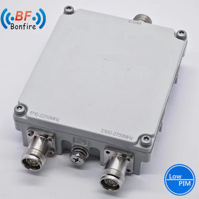 4.3-10f DIN-F IP67 Low Pim -150dbc Triplexer RF Duplexer Dual Band Combiner per applicazioni
