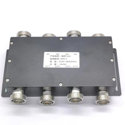 Combinatore ibrido accoppiatore ibrido 4 in 4 da 698-3800MHz DIN-F con interfaccia DIN-F