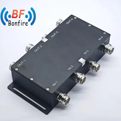 Combinatore RF 698-3800MHz Larghezza di banda 4 in 4 fuori 3dB Accoppiatore ibrido N Femminile per prestazioni