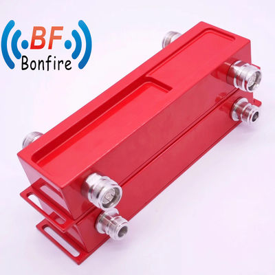 698-3800MHz 3dB Combinatore ibrido colore rosso 4,3-10 femmina 2 in 2 fuori Combinatore IP65 -160dbc