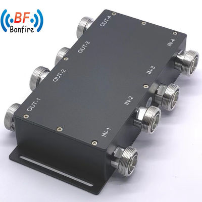 698-4000MHz 4X4 4 in 4 out 300W 155pim RF Hybrid Coupler Hybrid Combiner per Das Ibs