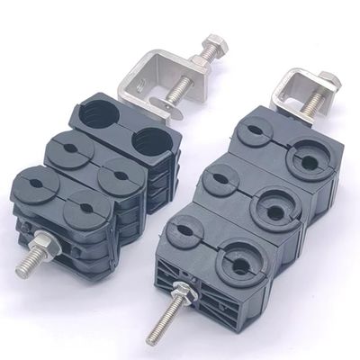 KXK-2201- Double Hole Double Cable Clamp per il cavo di alimentazione in acciaio inossidabile alla torre cellulare