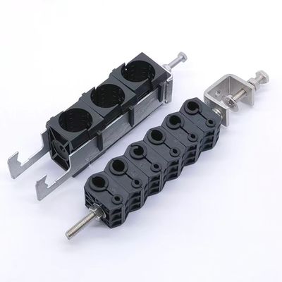 KXK-2201- Double Hole Double Cable Clamp per il cavo di alimentazione in acciaio inossidabile alla torre cellulare