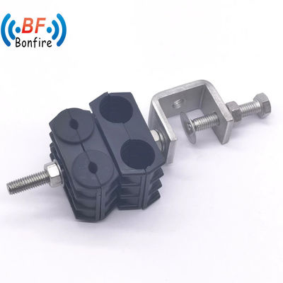 Acciaio inossidabile RF Clamp Cable Feeder Clip Cable Coaxial con plastica di tipo O