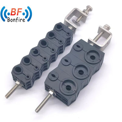 Clampo in metallo FTTH esterno personalizzato con clamp in acciaio inossidabile a foro singolo