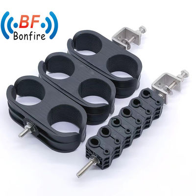 Clampo in metallo FTTH esterno personalizzato con clamp in acciaio inossidabile a foro singolo