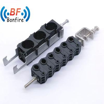 Clampo in metallo FTTH esterno personalizzato con clamp in acciaio inossidabile a foro singolo