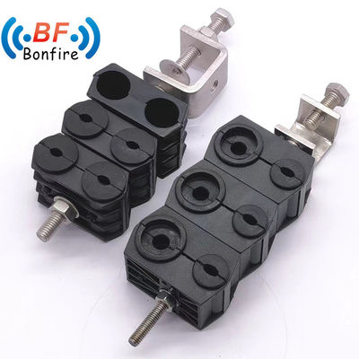 15.00cm * 6.00cm * 1.50cm Pacchetto 3 Way Feeder Clamp per 5mm Fibra e cavo di alimentazione