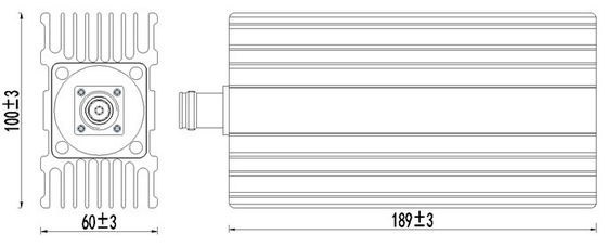 Dimensione del pacchetto 10.00cm * 20.00cm * 10.00cm Carico Pim Basso 698-4000MHz 100W 4.3-10 F 5g Ibs Das