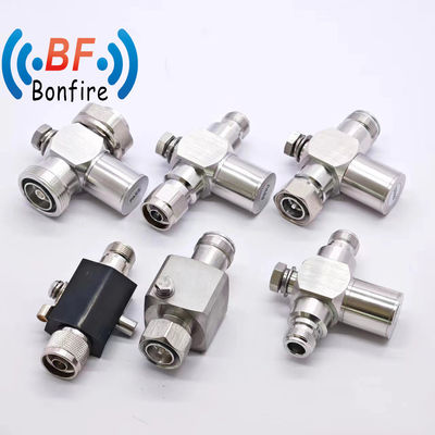 Grey RF Coaxial 3G N Male to RP-SMA Plug Connector N to RP-SMA Cable Lightning Arrester Surge Protector Arrester