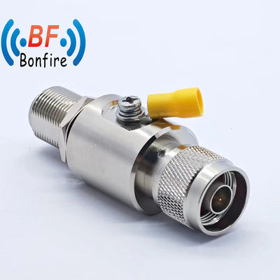 N-F a 4.3-10-F Grigio RF protettore contro le ondate di fulmine N a SMA Rpsma connettore del cavo a doppia spina arrester le ondate 698-3800MHz