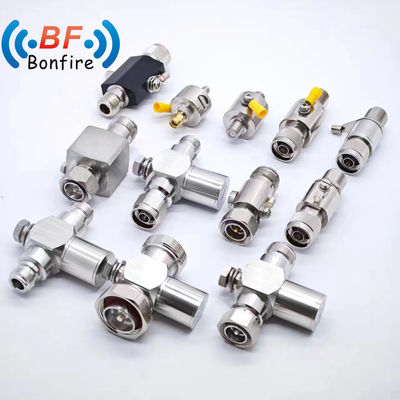 4.3-10-F a N-F Coaxial Surge Protector 698-3800MHz Nero per CCTV Lightning Arrester
