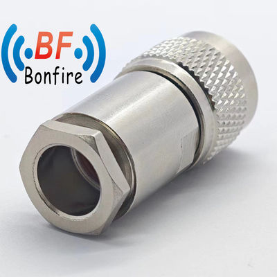 DC-11GHz N Maschio di pinza retta LMR 400 Tipo di connettore RF in cattività Rate impermeabile IP 67