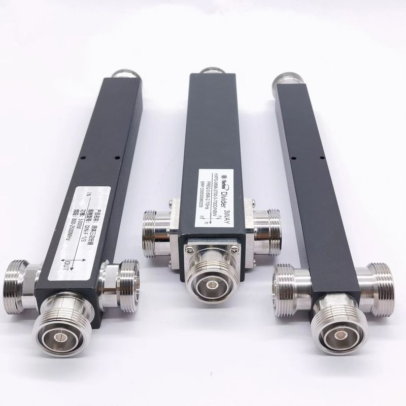 698-4200MHz DIN-F 3 Way Low Pim in Building Reactive Power Splitter con interfaccia DIN-F