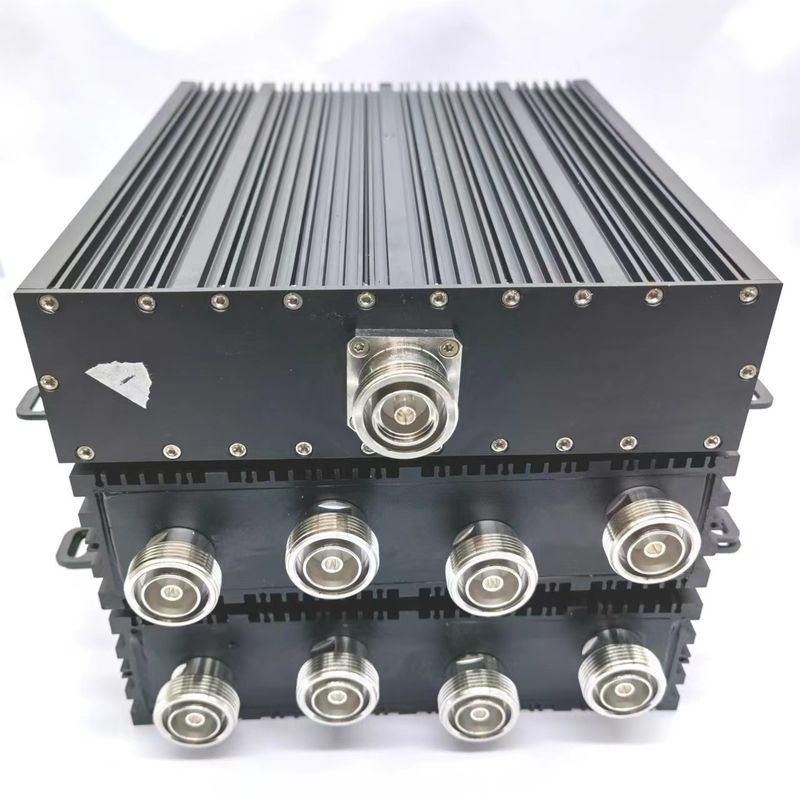 Accoppiatore ibrido 150dbc per telecomunicazioni 4 in 1 su 698-3800MHz Interfaccia DIN-F