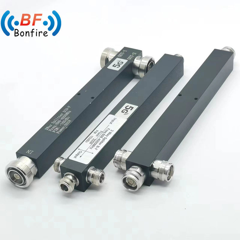 0.510kg Pacchetto N femmina 698-3800MHz Power Splitter Pim-160dbc IP67 per telecomunicazioni