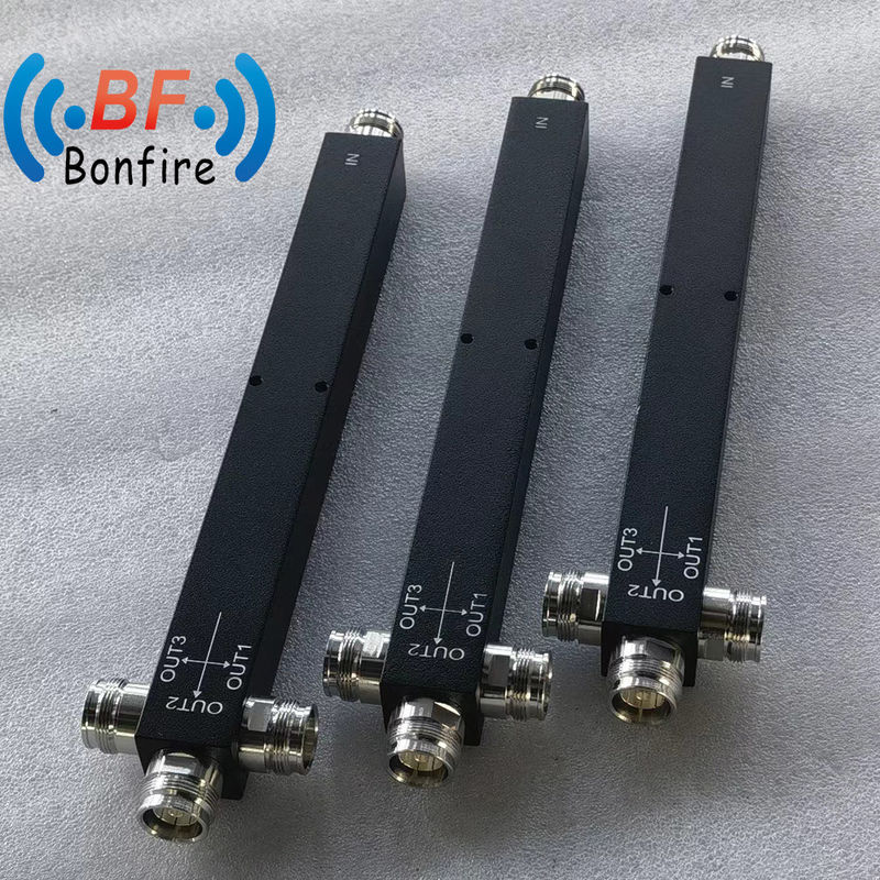 RF 2 Way Power Splitter 100W 350-3800MHz Interfaccia DIN-F/4.3-10-F/DIN-F per stazione base