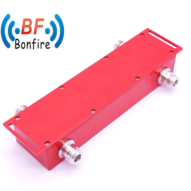 160dbc 500W N Tipo 698-3800MHz 2X2 Accoppiatore ibrido a colore rosso interno per progetti Ibs/Das