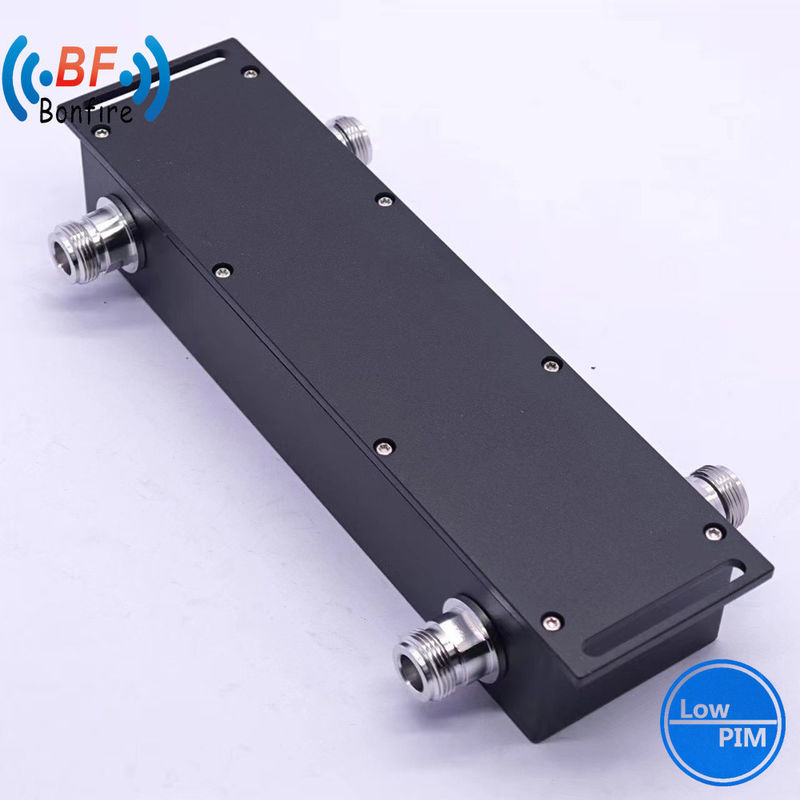 UHF 698-4000MHz Combinatore/accoppiatore ibrido a due vie per l'interfaccia 4.3-10-F/DIN-F/N-F