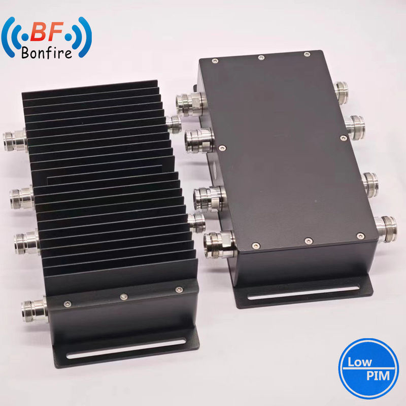 Low Pim -160dbc 4X4 617-3800MHz Combinatore ibrido RF per DIN-F/4.3-10-F/N-F nero personalizzato