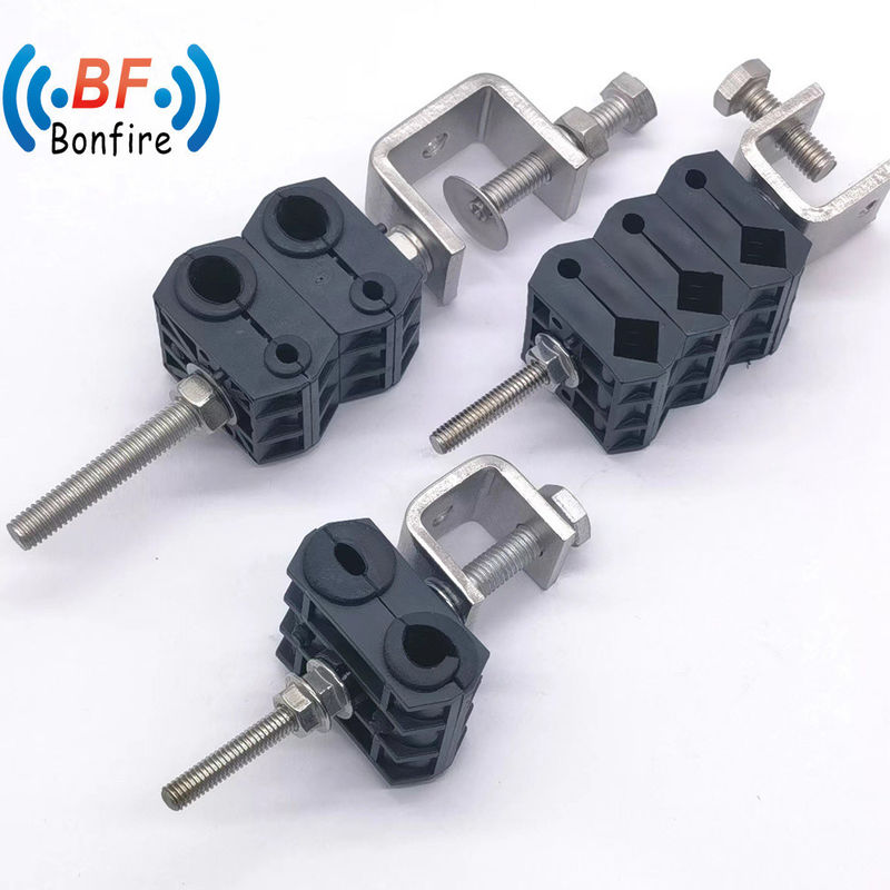 Acciaio inossidabile RF Clamp Cable Feeder Clip Cable Coaxial con plastica di tipo O