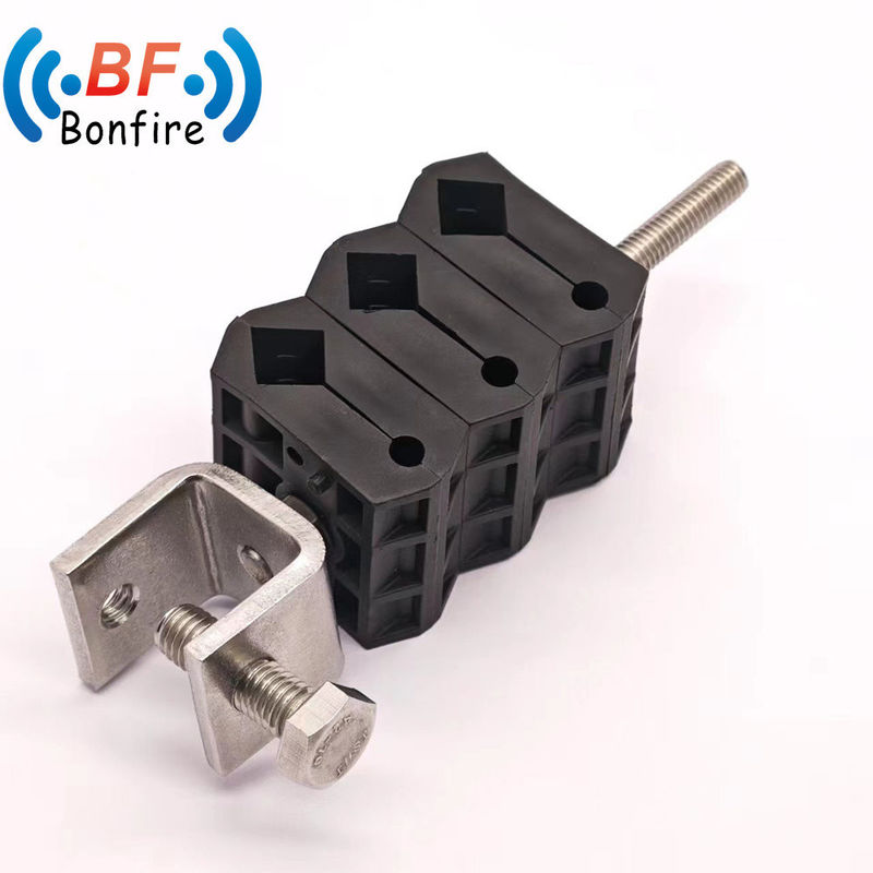 Performance di un solo foro a 3 vie di chiusura automatica della pinza del cavo torre per cavi RF coaxiali da 7/8&quot;