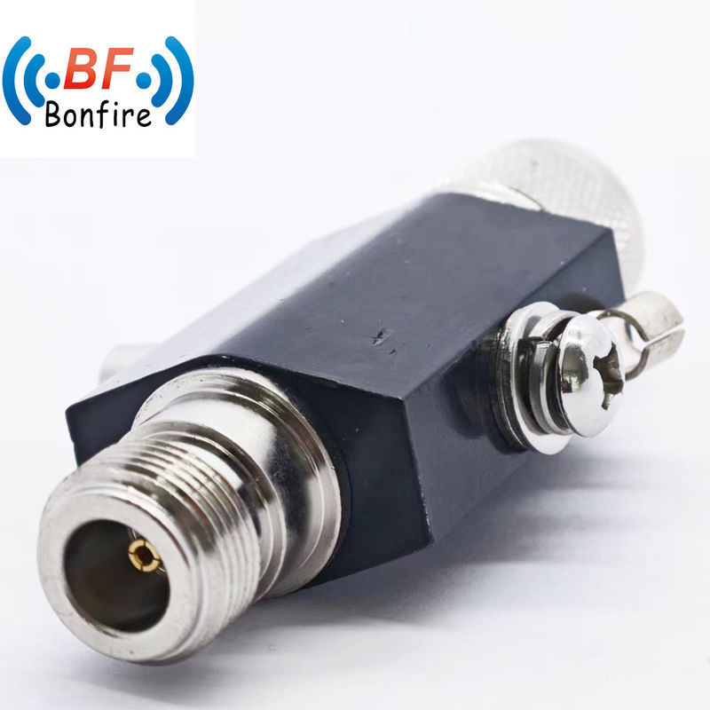 Grey RF Coaxial 3G N Male to RP-SMA Plug Connector N to RP-SMA Cable Lightning Arrester Surge Protector Arrester