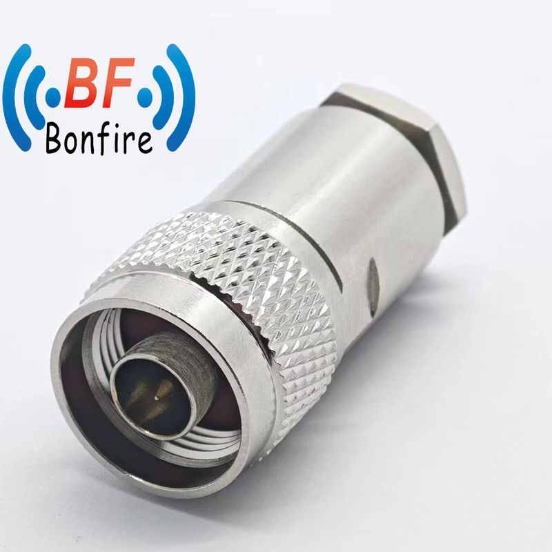 DC-11GHz N Maschio di pinza retta LMR 400 Tipo di connettore RF in cattività Rate impermeabile IP 67