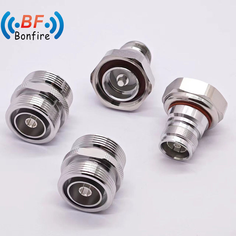 Collegatore RF con 7/16 Dinf a 4310f Tipo diretto -155dbc DC-4GHz Basso Vswr Adapter RF Tasso di impermeabilità IP 67